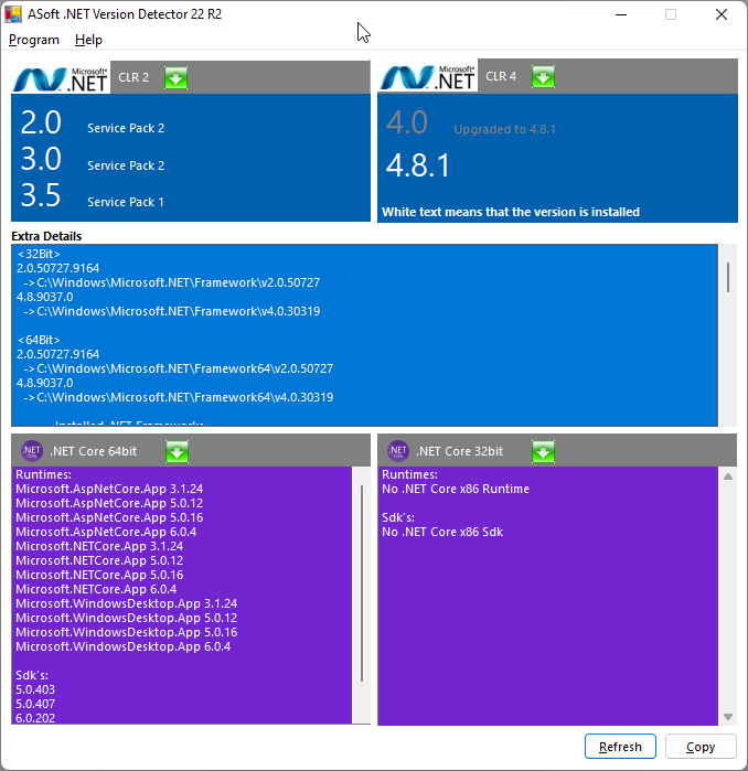 Windows 7 ASoft .NET Version Detector 16 R3b full